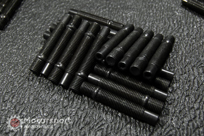 75mm Black Race Stud Kit 12×1.5