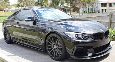 F3X 4 Series Black MP Side Skirt Extensions- F32/F33/F36