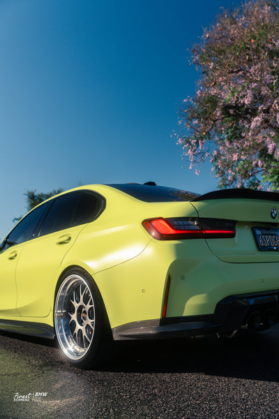 G8X M3/M4 Carbon Fiber Rear Bumper OEM Style Splitters