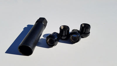 12×1.5 Black Short Tuner LOCK Nut Kit