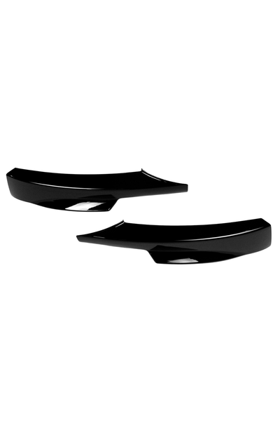 E90/E91 3 Series Gloss Black Front Bumper Splitters (M Sport)