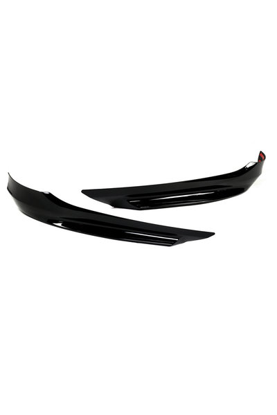 E90/E91 3 Series Gloss Black Front Bumper Splitters (base bumper)