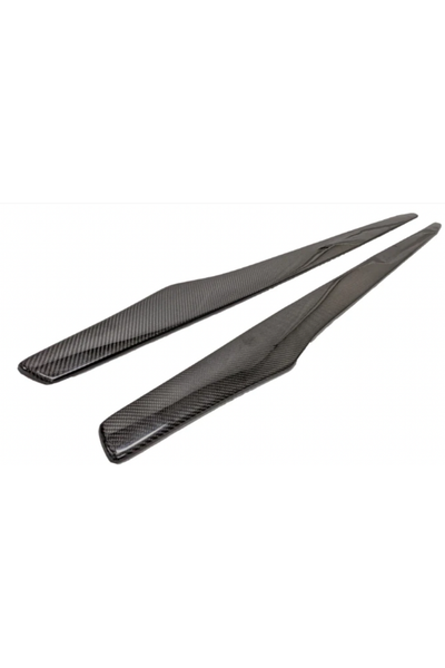 G20 V Style Carbon Fiber Side Skirt Extensions