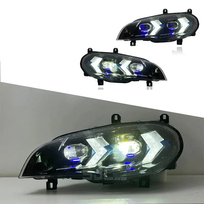 CenCal Laser-Style LED Headlights for BMW X5 E70 (2007–2013)