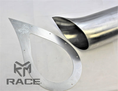KLM Tear Drop exhaust Trim Plate 3.5-4″ Tube
