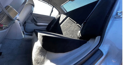 06-13 BMW E90 Rear Seat Delete Suede