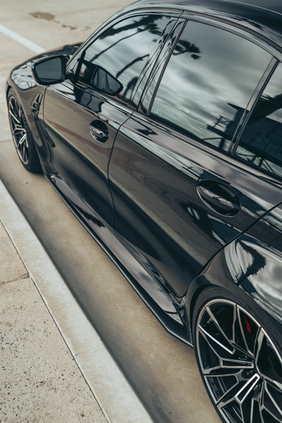 R1 Carbon Fiber Side Skirt Extensions – BMW G80 M3 / G20 3 Series