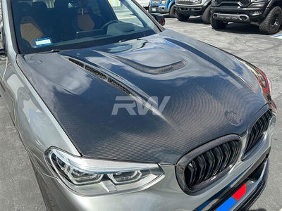 BMW F97 X3M, F98 X4M, G01 X3, G02 X4 Carbon Fiber Hood