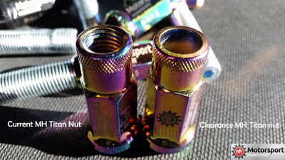 CLEARANCE 64mm Silver Stud 5-Lug Kit 14×1.5 & MH Titan nuts Package