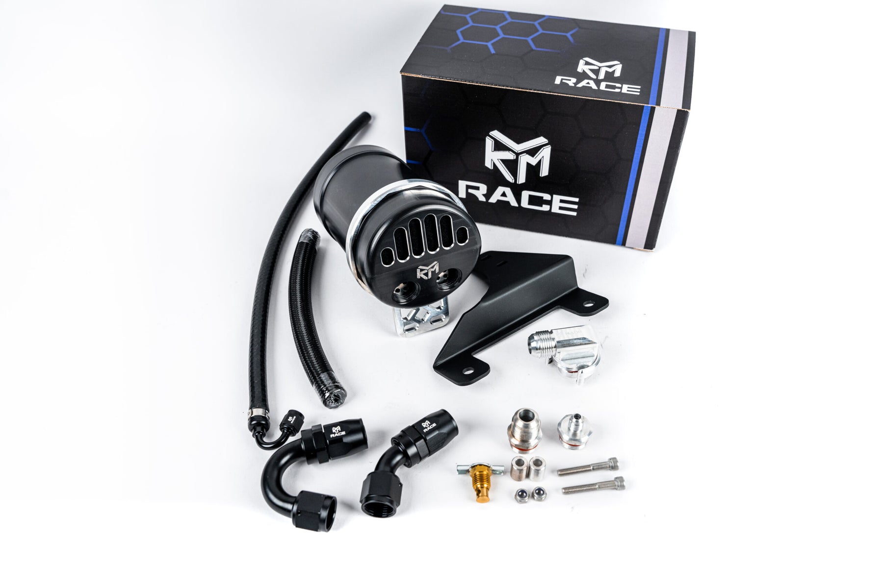 A90/A91 Billet Catch Can Kit w/ Fittings and Bracket