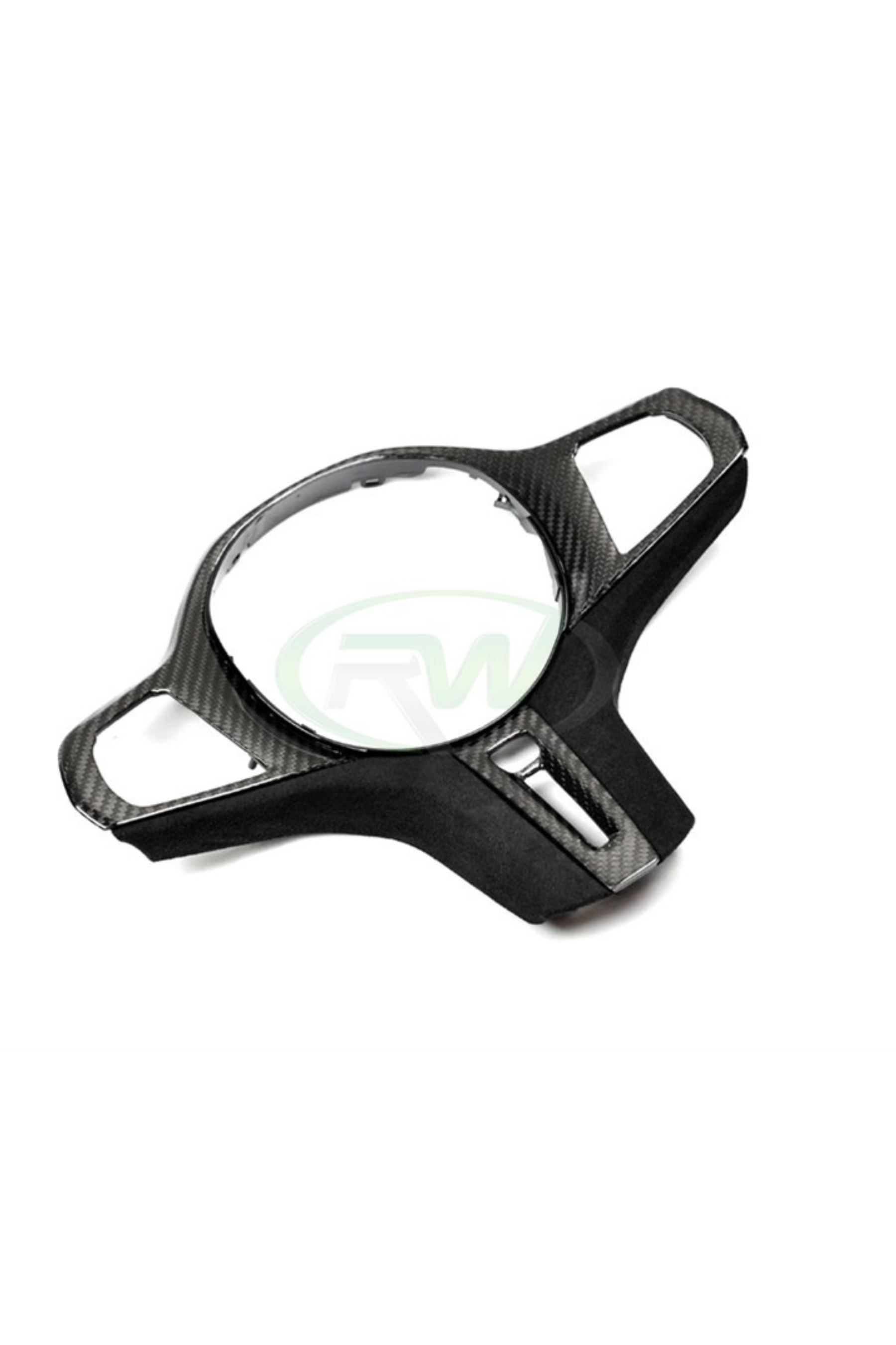 BMW Carbon Fiber Alcantara Steering Wheel Trim Pre LCI