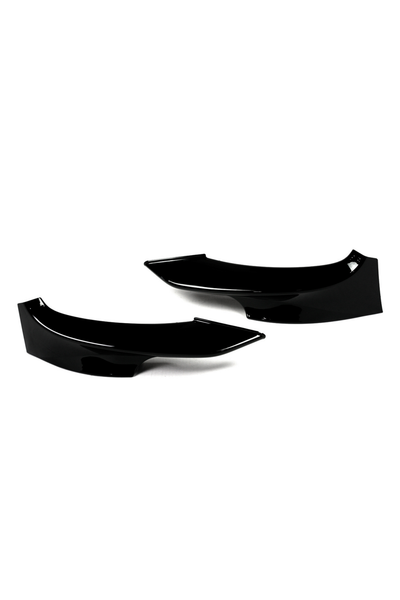 E92 3 Series LCI Gloss Black Front Bumper Splitters (M Sport)