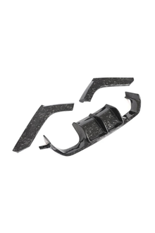 F8X Forged Carbon Fiber 3PC V Style Diffuser