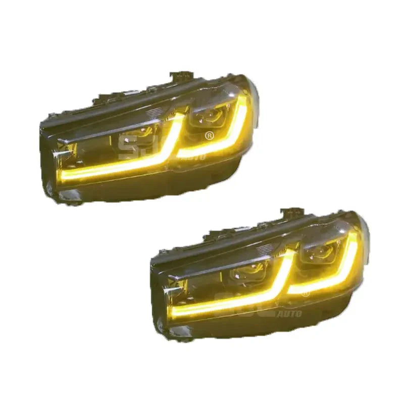 CenCal Black Eyebrow Laser Headlights for BMW 5 Series G30/G38 (2021–2023)