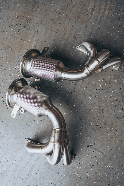 High-Flow Race EQL Headers – Porsche 992 GT3 / GT3 RS (T304 Stainless Steel)