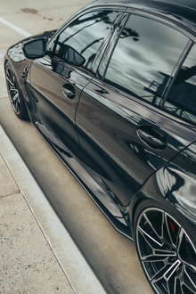 R1 Carbon Fiber Side Skirt Extensions – BMW G80 M3 / G20 3 Series
