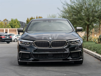 BMW G30 3D Style Carbon Fiber Front Lip Spoiler