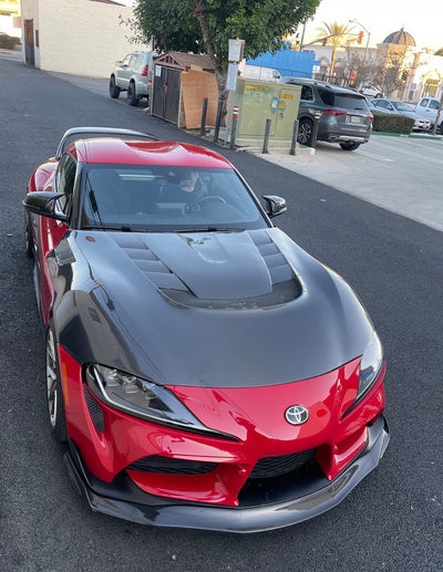 VR Style Carbon Fiber Hood VRS for Toyota Supra A90/A91